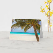 Carte Souhaitez-vous être ici ! (Fleur jaune)