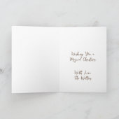 Carte Souhaitez-vous un Noël magique | Cabine de journal (Intérieur)