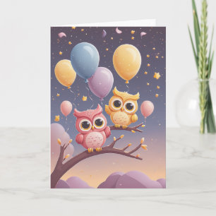Carte Souhaits chuchotés à un hibou