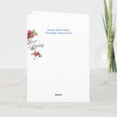 Carte Souhaits d'anniversaire (Dos)