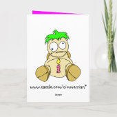 Carte Souhaits d'anniversaire (Dos)