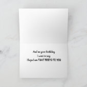 CARTE **SOUHAITS D'ANNIVERSAIRE** À MON TRÈS **MEILLEUR  (Intérieur)