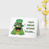 CARTE SOUHAITS D'ANNIVERSAIRE AMUSANTS DE ****SILLY FROG (Fleur jaune)