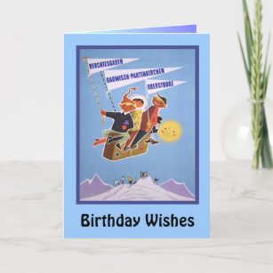 Cartes Ski D Anniversaire Zazzle Be