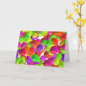 Carte Souhaits d'anniversaire de balle de tennis (Fleur jaune)