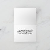 CARTE **SOUHAITS D'ANNIVERSAIRE** DE CUTE HIPPO (Intérieur)