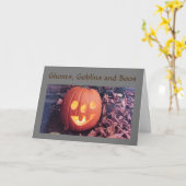 CARTE ***SOUHAITS D'ANNIVERSAIRE DE L'AUTOMNE*** (Fleur jaune)
