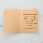 Carte Souhaits d'anniversaire de loutre (Intérieur)