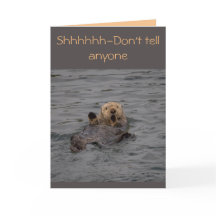 Souhaits d'anniversaire de loutre