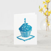 Carte Souhaits d'anniversaire doux (Fleur jaune)