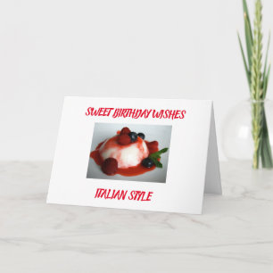 CARTE *SOUHAITS D'ANNIVERSAIRE DOUX POUR VOUS* STYLE ITA