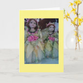 CARTE SOUHAITS D'ANNIVERSAIRE SPÉCIAUX "PETITE FILLE" (Fleur jaune)