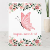 Carte Souhaits de bébé doux s'attendre à maman Grossesse (Dos)