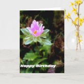 Carte Souhaits de joyeux anniversaire (Fleur jaune)