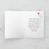 Carte Souhaits de l'anniversaire de l'ami avec les (Intérieur)