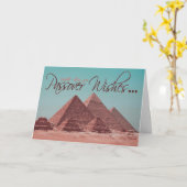 Carte Souhaits de pâque (Fleur jaune)