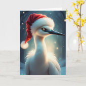 Carte Souhaits d'hiver en plumes (Fleur jaune)