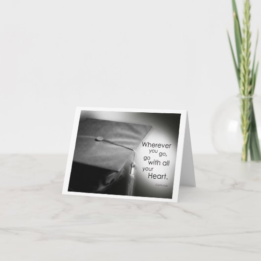 Carte Souhaits d'obtention du diplôme (Devant)