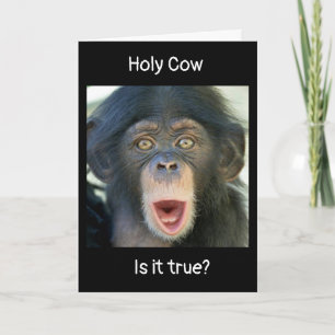 Carte "SOUHAITS DU 40e ANNIVERSAIRE" DE MONKEY SURPRISÉ