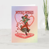 Carte Souhaits ensorcelants, création fantastique.. (Devant)