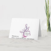 Carte Souhaits floraux doux (Dos)