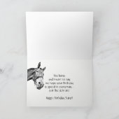 Carte Souhaits spéciaux faits sur commande de cheval de (Intérieur)