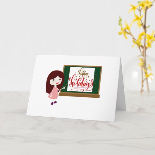 CARTE SOUHAITS SPÉCIAUX POUR UN **ENSEIGNANT** (Fleur jaune)