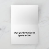 CARTE SOUHAITS SPÉCIAUX & TOAST ***ANNIVERSAIRE DU PÈRE* (Intérieur)