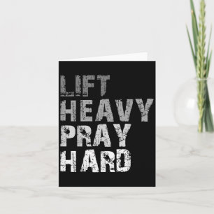 Carte Soulever Lourd Priez Dur Motivation Exercice Faith