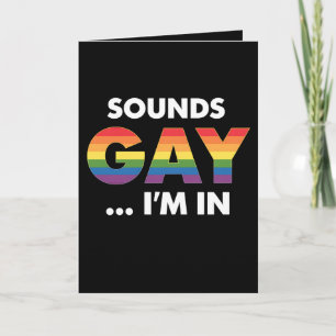 Carte Sounds Gay Je suis Rainbow LGBTQ Pride