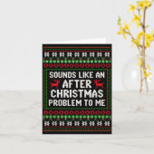 Carte Sounds Like An After Christmas Problem Sweater Xma (Fleur jaune)