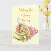 Carte Soupe aux nouilles de poulet (Fleur jaune)