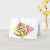 Carte Soupe de nouilles au poulet (Fleur jaune)