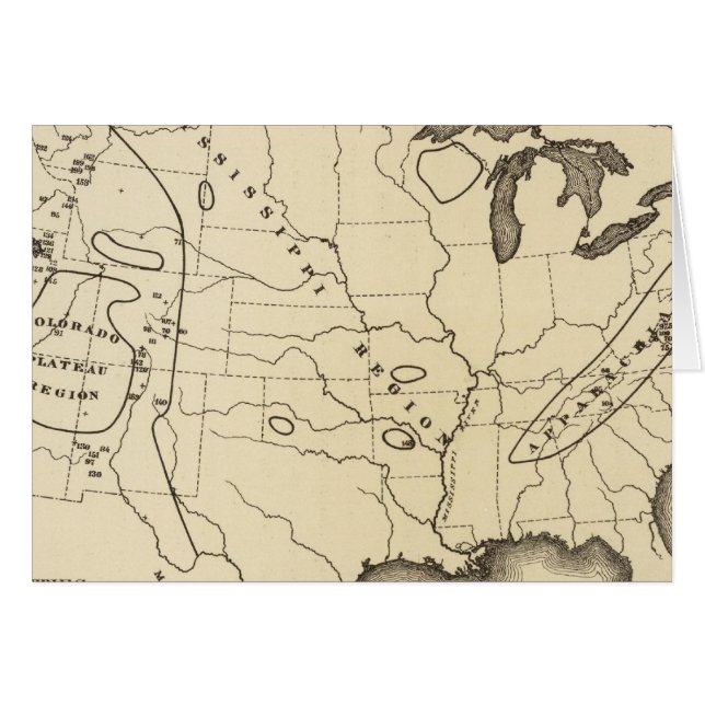 Carte, sources chaudes, États-Unis (Devant horizontal)