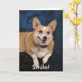 Carte Souriez ! (Fleur jaune)