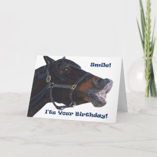 Carte Souriez ! C'est ton anniversaire ! Cheval