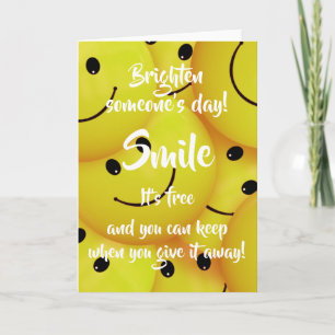 Carte Souriez, Encouragez La Génialité