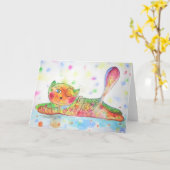 Carte sourire (Fleur jaune)