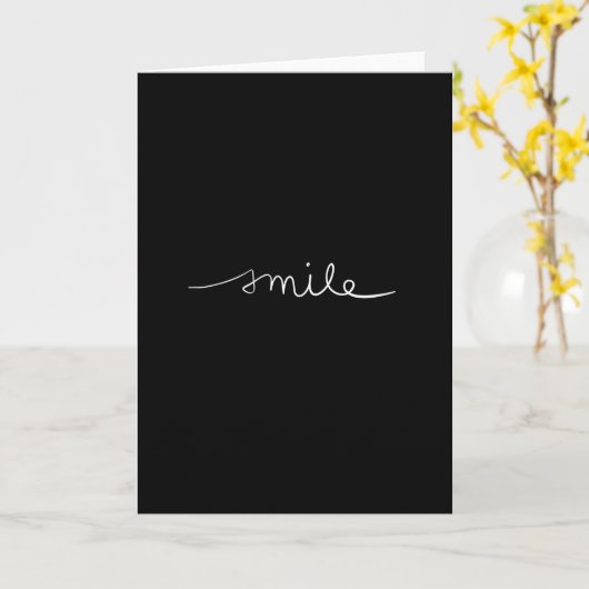 Carte Sourire (Fleur jaune)