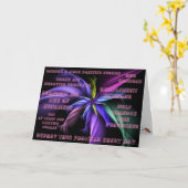 Carte Sourire (Fleur jaune)