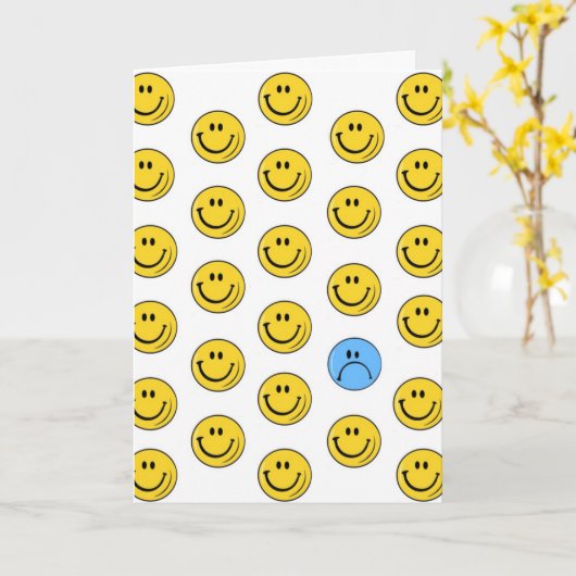 Carte Sourire (Fleur jaune)