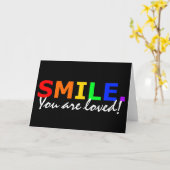 CARTE SOURIRE (Fleur jaune)