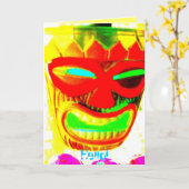 Carte Sourire, bonjour ! (Fleur jaune)