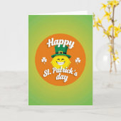 Carte Sourire Cercle Orange (Fleur jaune)
