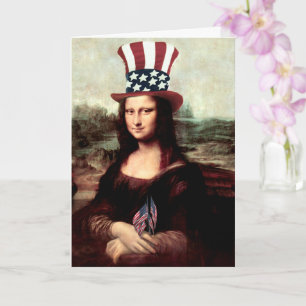 Carte Sourire de Mona Lisa La fête de l'Indépendance des