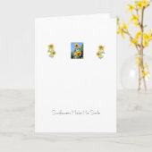 Carte Sourire de Tournesol (Fleur jaune)