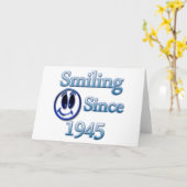 Carte Sourire depuis 1945 (Fleur jaune)