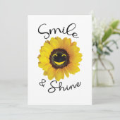 Carte Sourire et briller (Debout devant)