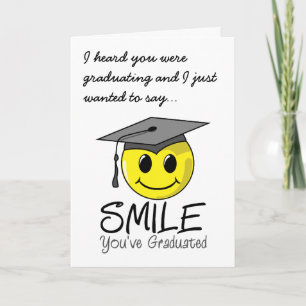 Carte Sourire que vous avez reçu un diplôme