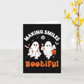 Carte Sourires Botiful Ghost Dentist Dent Halloween Dent (Fleur jaune)